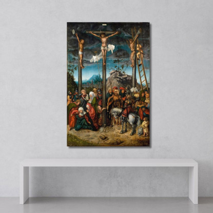 La Crocifissione 2 Lucas Cranach the Elder lce62 quadro stampato su tela
