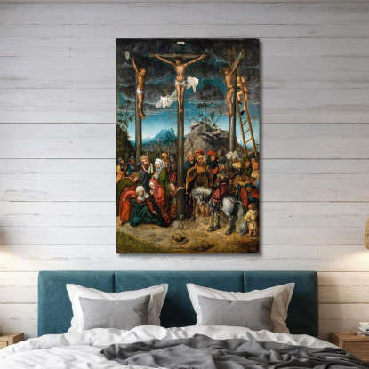 La Crocifissione 2 Lucas Cranach the Elder lce62 quadro stampato su tela