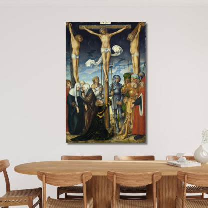 La Crocifissione Lucas Cranach the Elder lce65 quadro stampato su tela