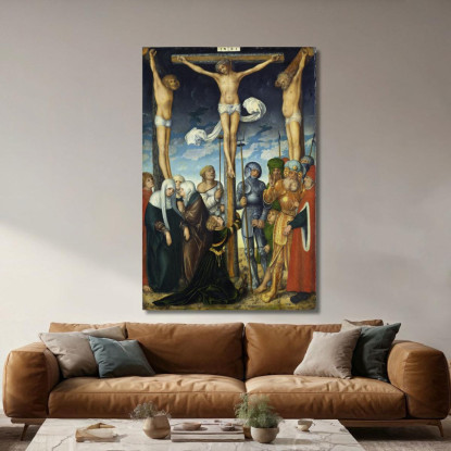 La Crocifissione Lucas Cranach the Elder lce65 quadro stampato su tela