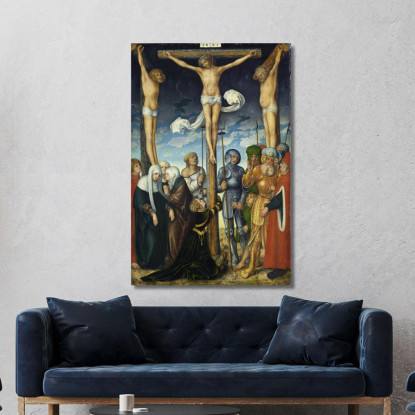La Crocifissione Lucas Cranach the Elder lce65 quadro stampato su tela