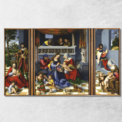 La Parentela Sacra 2 Lucas Cranach the Elder lce69 quadro stampato su tela
