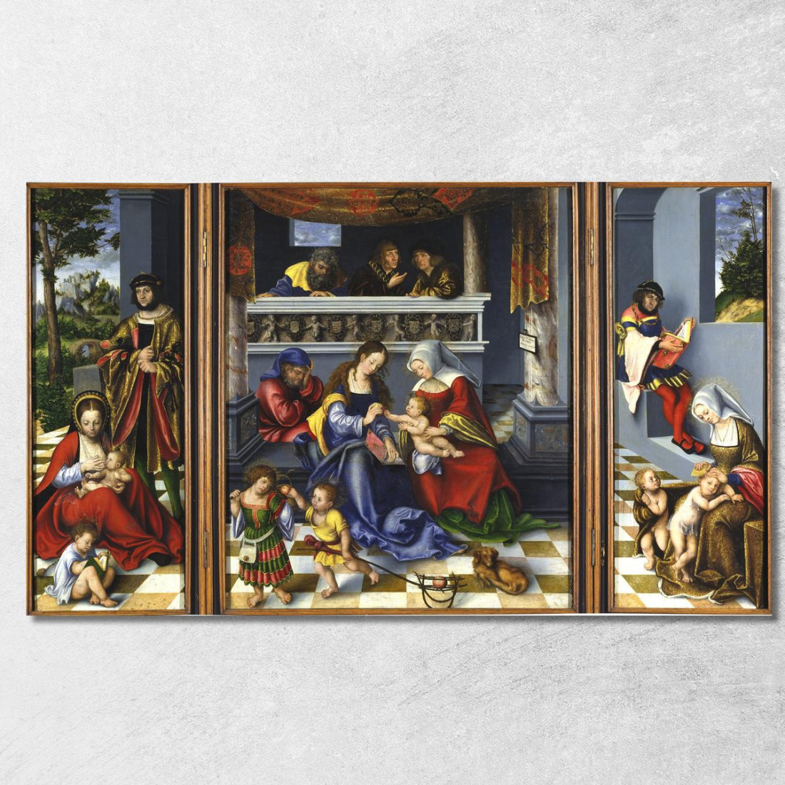 La Parentela Sacra 2 Lucas Cranach the Elder lce69 quadro stampato su tela