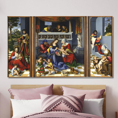La Parentela Sacra 2 Lucas Cranach the Elder lce69 quadro stampato su tela