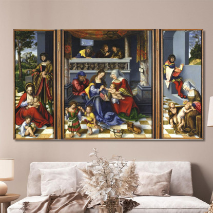 La Parentela Sacra 2 Lucas Cranach the Elder lce69 quadro stampato su tela