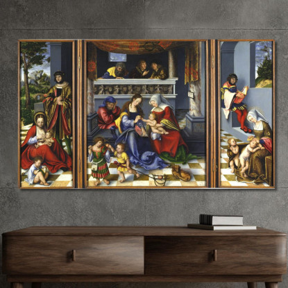 La Parentela Sacra 2 Lucas Cranach the Elder lce69 quadro stampato su tela