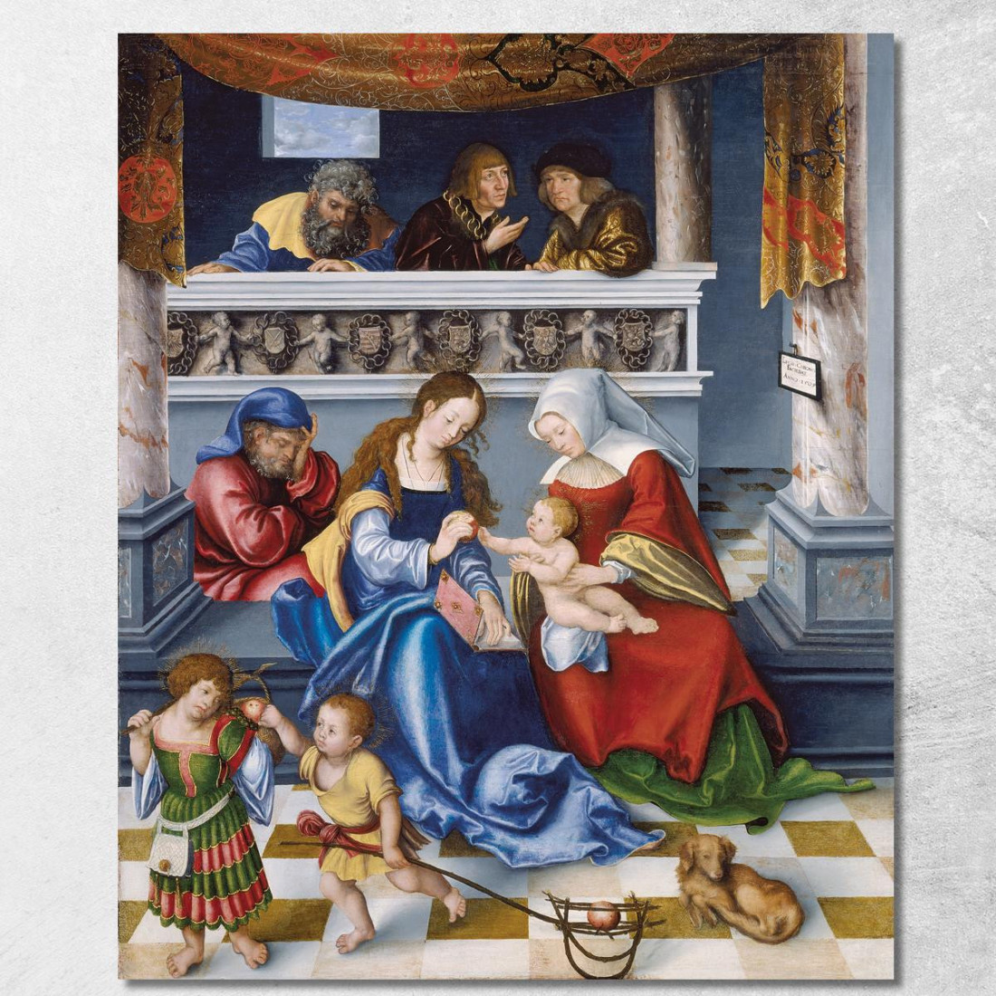 La Parentela Sacra Lucas Cranach the Elder lce70 quadro stampato su tela