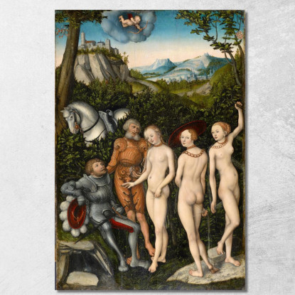 Il Giudizio Di Paride 2 Lucas Cranach the Elder lce74 quadro stampato su tela
