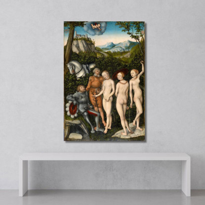 Il Giudizio Di Paride 2 Lucas Cranach the Elder lce74 quadro stampato su tela