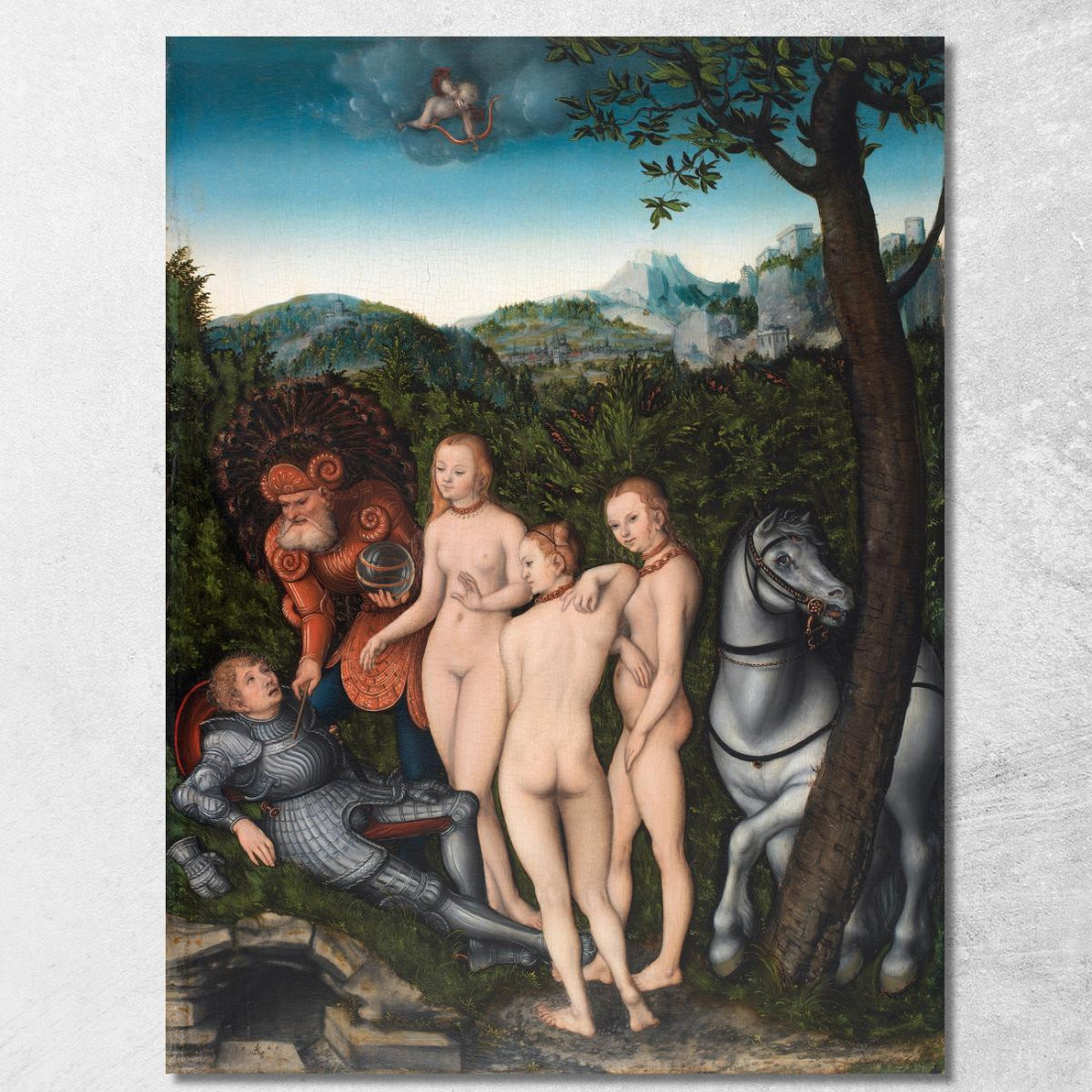 Il Giudizio Di Paride Lucas Cranach the Elder lce75 quadro stampato su tela