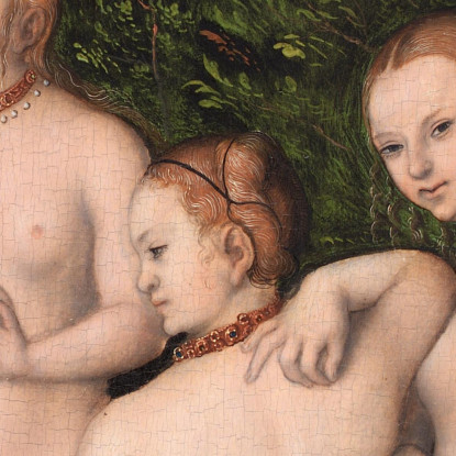 Il Giudizio Di Paride Lucas Cranach the Elder lce75 quadro stampato su tela