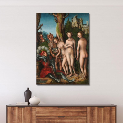 Il Giudizio Di Paride 2 Lucas Cranach the Elder lce76 quadro stampato su tela
