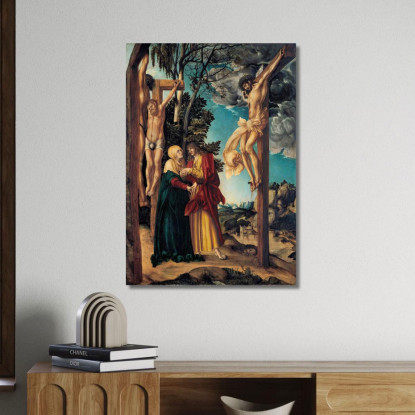 La Lamentazione Di Cristo Lucas Cranach the Elder lce78 quadro stampato su tela