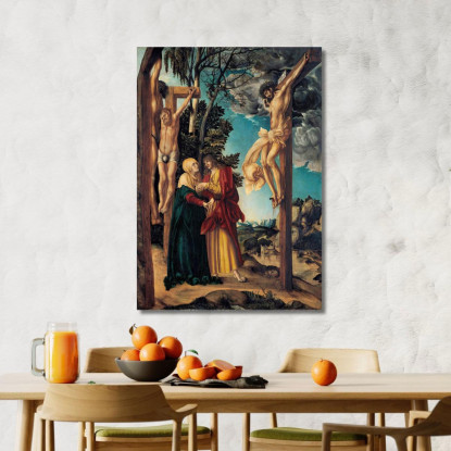 La Lamentazione Di Cristo Lucas Cranach the Elder lce78 quadro stampato su tela