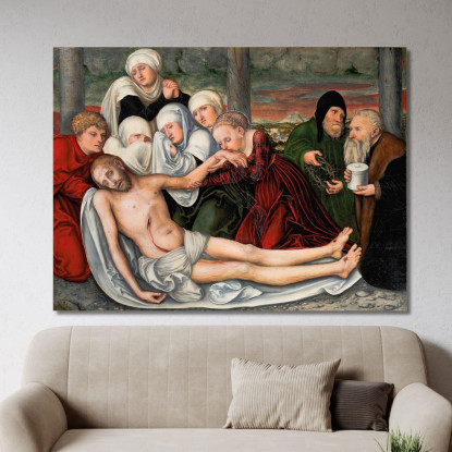 La Lamentazione Lucas Cranach the Elder lce79 quadro stampato su tela