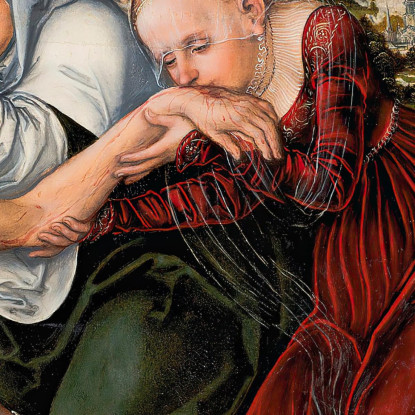 La Lamentazione Lucas Cranach the Elder lce79 quadro stampato su tela