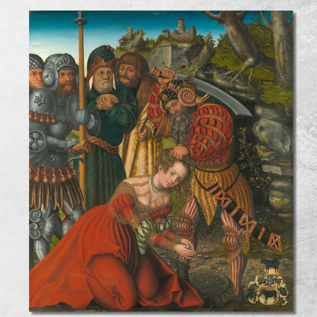 Il Martirio Di Santa Barbara Lucas Cranach the Elder lce81 quadro stampato su tela