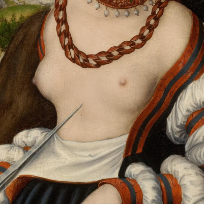 Il Suicidio Di Lucrezia Lucas Cranach the Elder lce87 quadro stampato su tela