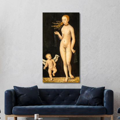 Venere E Cupido Lucas Cranach the Elder lce89 quadro stampato su tela