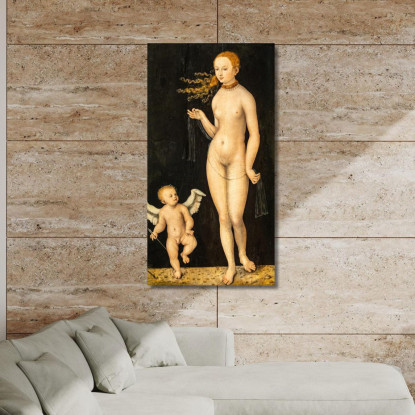 Venere E Cupido Lucas Cranach the Elder lce89 quadro stampato su tela
