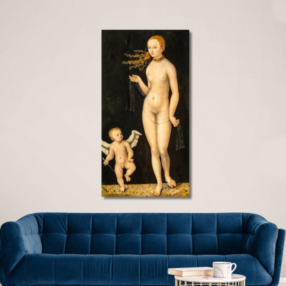 Venere E Cupido Lucas Cranach the Elder lce89 quadro stampato su tela