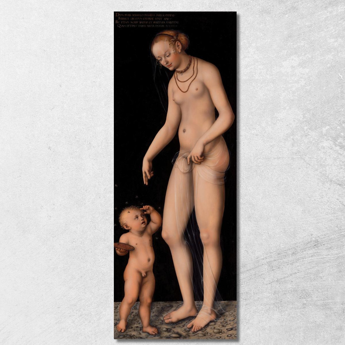 Venere Con Cupido Come Ladro Di Miele Lucas Cranach the Elder lce90 quadro stampato su tela