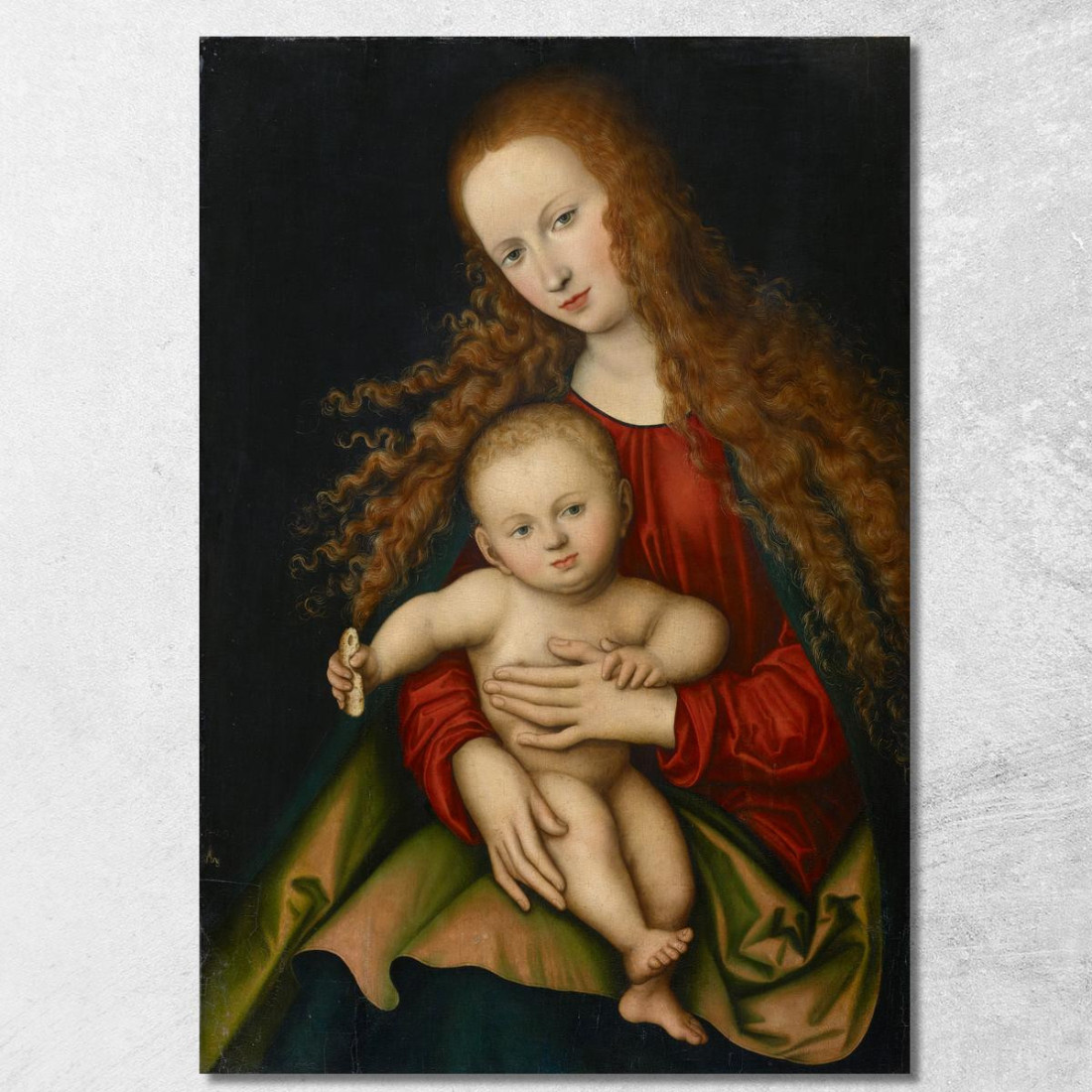 Vergine Con Il Bambino 2 Lucas Cranach the Elder lce93 quadro stampato su tela