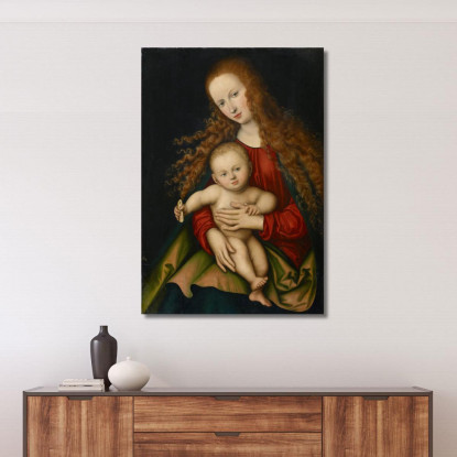 Vergine Con Il Bambino 2 Lucas Cranach the Elder lce93 quadro stampato su tela