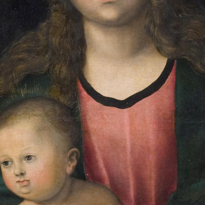 Vergine Con Il Bambino Con Le Sante Caterina E Barbara Lucas Cranach the Elder lce95 quadro stampato su tela