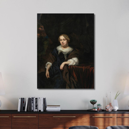Ritratto Di Una Dama 5 Nicolaes Maes nma18 quadro stampato su tela