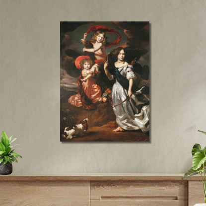Ritratto Di Tre Bambini Come Cerere Ganimede E Diana Nicolaes Maes nma32 quadro stampato su tela