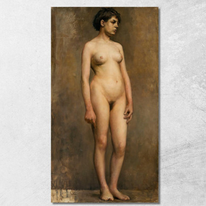 Modella Femminile Nuda Pekka Halonen phl15 quadro stampato su tela