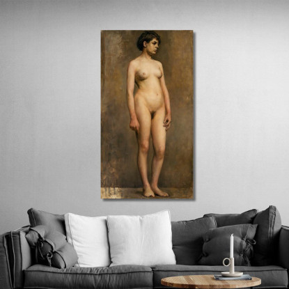Modella Femminile Nuda Pekka Halonen phl15 quadro stampato su tela