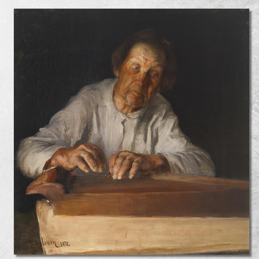 Il Suonatore Di Kantele Pekka Halonen phl26 quadro stampato su tela