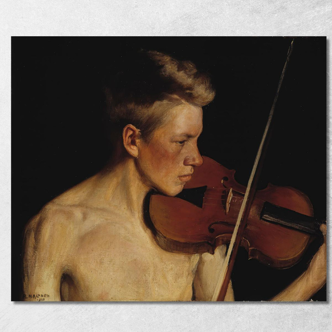 Il Violinista Pekka Halonen phl29 quadro stampato su tela