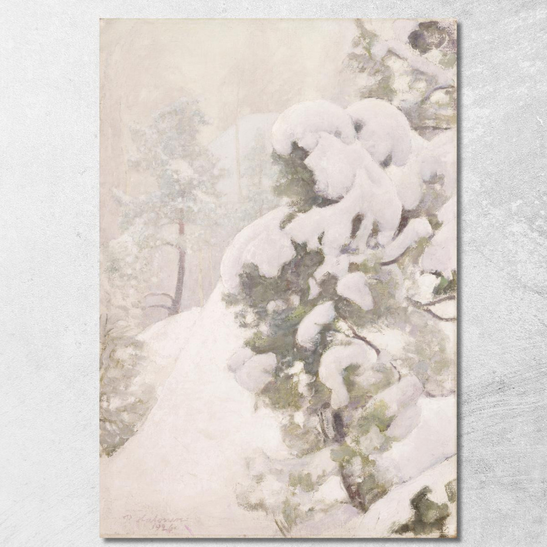 Paesaggio Invernale Pekka Halonen phl37 quadro stampato su tela
