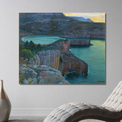 Cala Grisa Santiago Rusiñol srs6 quadro stampato su tela