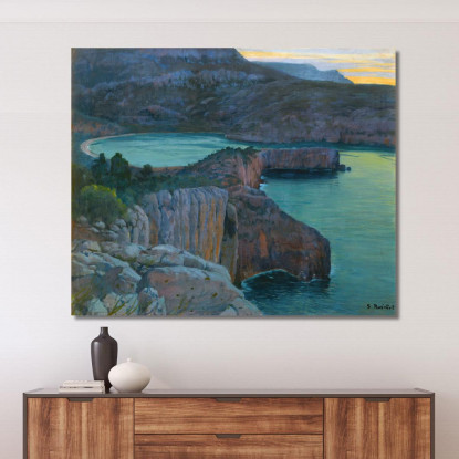 Cala Grisa Santiago Rusiñol srs6 quadro stampato su tela