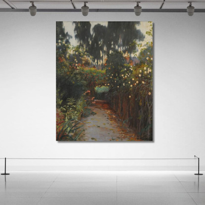 Cammino Di Rose Santiago Rusiñol srs7 quadro stampato su tela