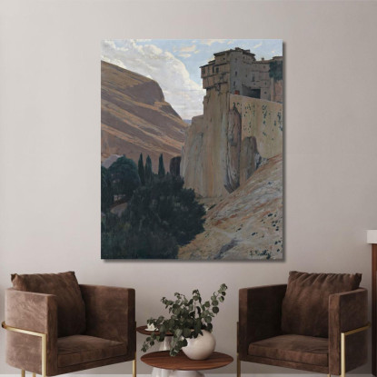 Case Sospese Di Cuenca Santiago Rusiñol srs8 quadro stampato su tela