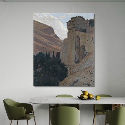 Case Sospese Di Cuenca Santiago Rusiñol srs8 quadro stampato su tela