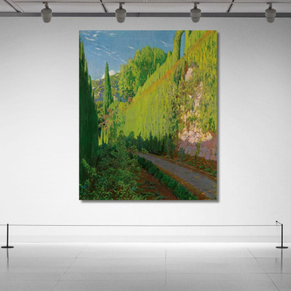 Giardino Di Sa Coma Valldemossa Santiago Rusiñol srs19 quadro stampato su tela