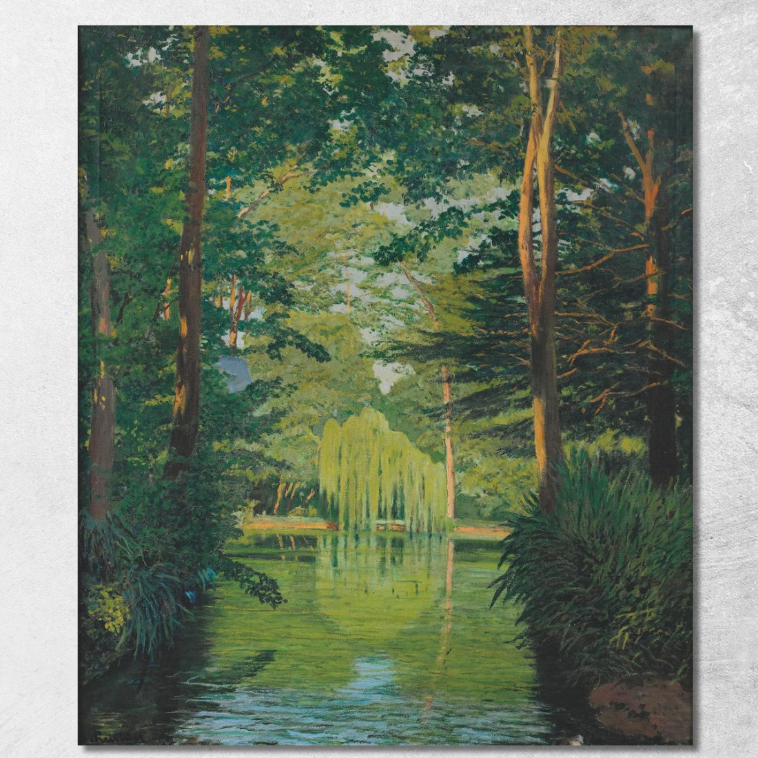 Parco Bades Arbúcies Santiago Rusiñol srs27 quadro stampato su tela