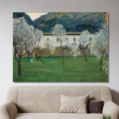 Fattoria Bianca Bunyola Maiorca Santiago Rusiñol srs40 quadro stampato su tela