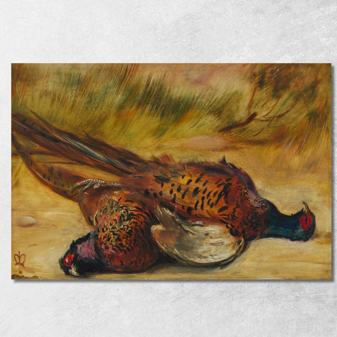 Fagiani Morti Sir John Everett Millais jem8 quadro stampato su tela