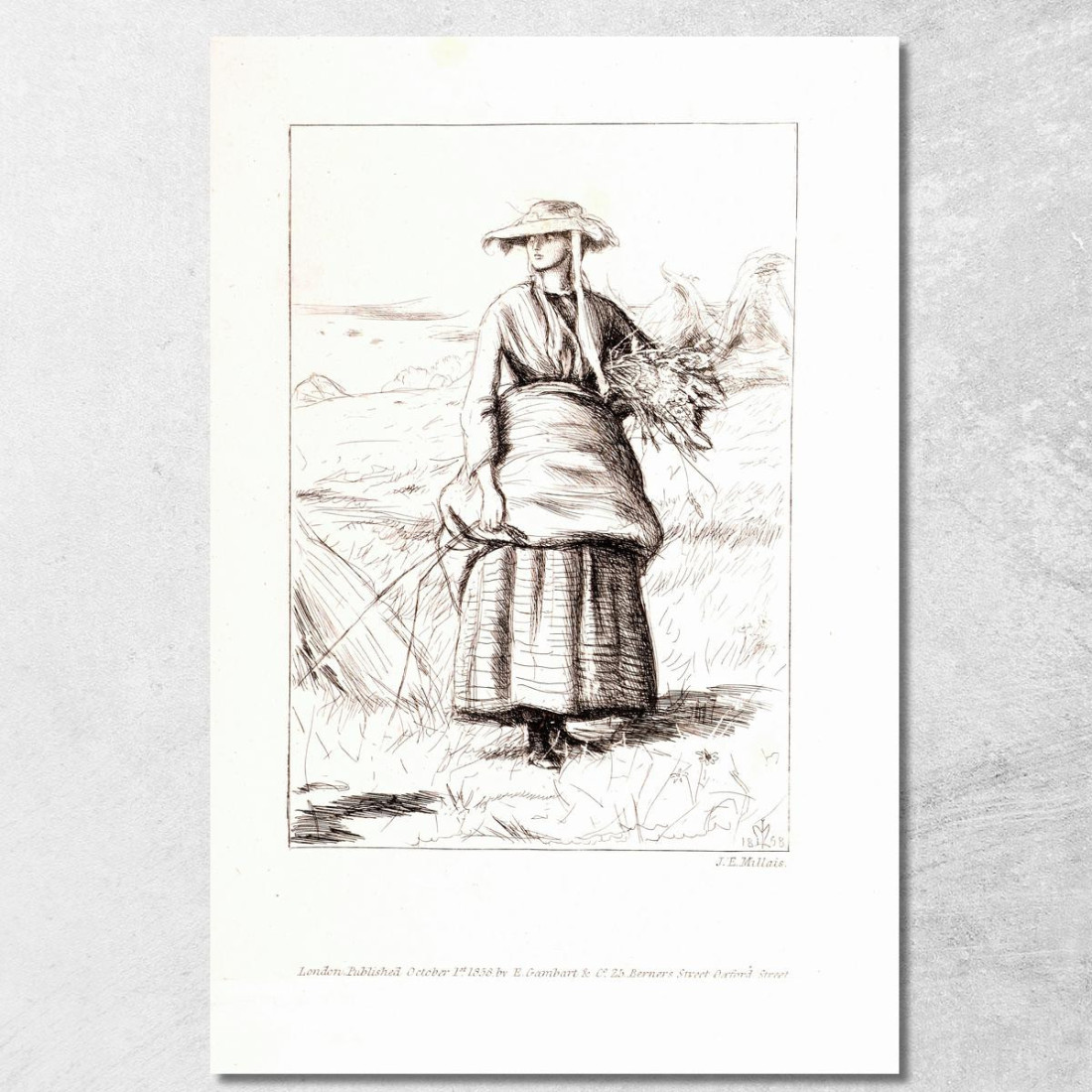 Passaggi Dalle Poesie Di Thomas Hood – Ruth Sir John Everett Millais jem21 quadro stampato su tela