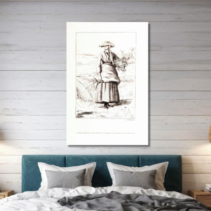 Passaggi Dalle Poesie Di Thomas Hood – Ruth Sir John Everett Millais jem21 quadro stampato su tela