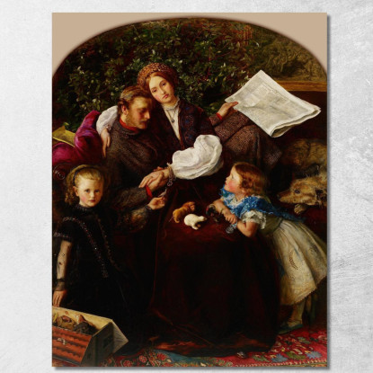 Pace Conclusa Sir John Everett Millais jem22 quadro stampato su tela