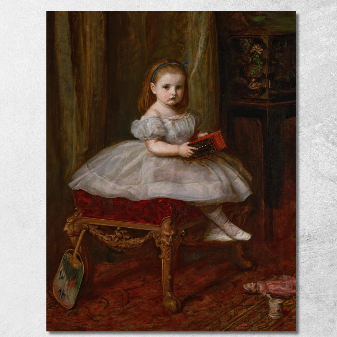 Ritratto Di Miss Davison Sir John Everett Millais jem31 quadro stampato su tela
