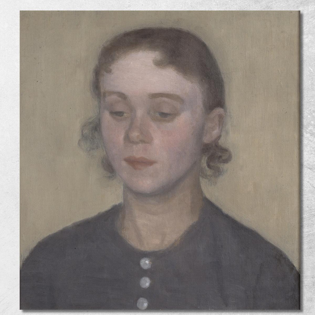 La Moglie Dell'Artista Ida Hammershøi Nata Ilsted Vilhelm Hammershøi vhm63 quadro stampato su tela
